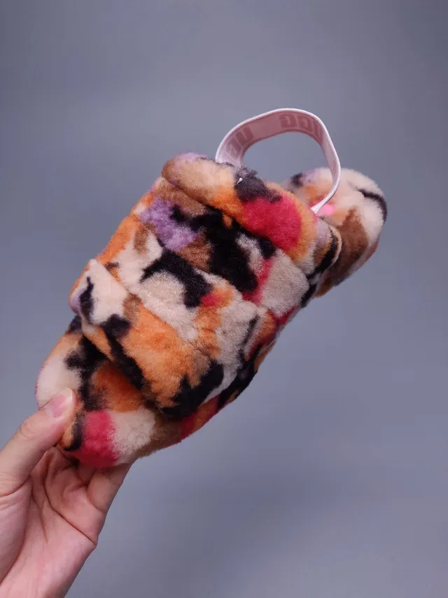 UGG Tasman Multicolor Tie-Dye Fuzzy Slipper 3