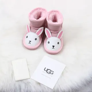 UGG Tasman Pink Rabbit-Face Snow Boots