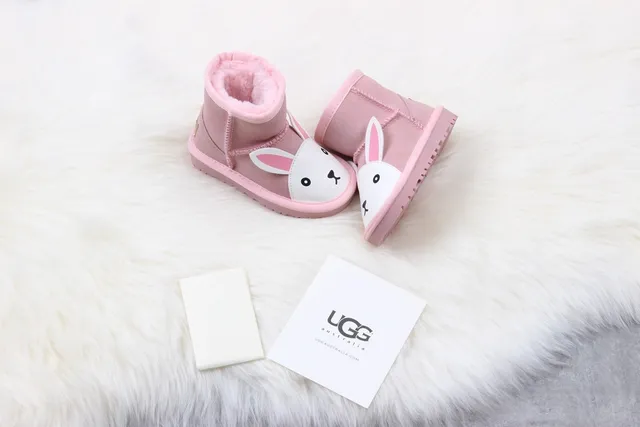 UGG Tasman Pink Rabbit-Face Snow Boots 5