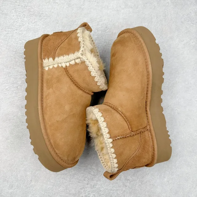 UGG Tasman Platform Tan Suede Snow Boots 7