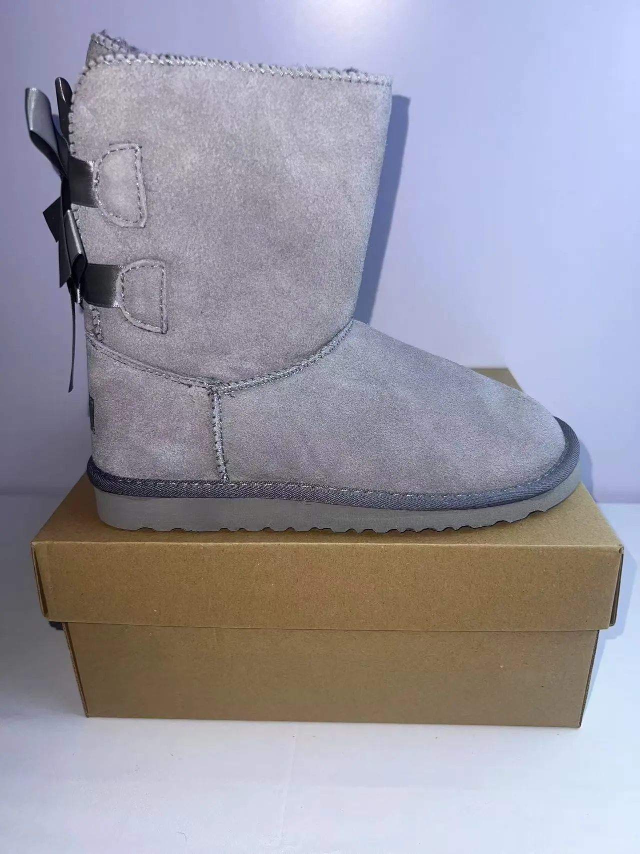 UGG Tasman 银灰麂皮雪靴 4