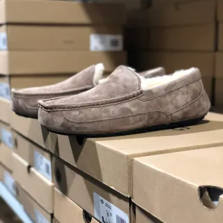 UGG Tasman Taupe Ante Forro de Piel de Cordero Mocasines