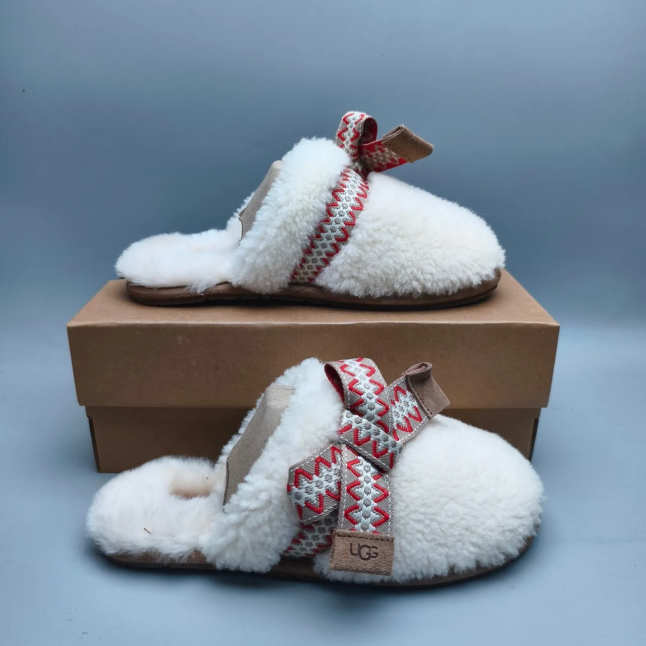UGG Tasman Woven Strap Bow Slipper 5