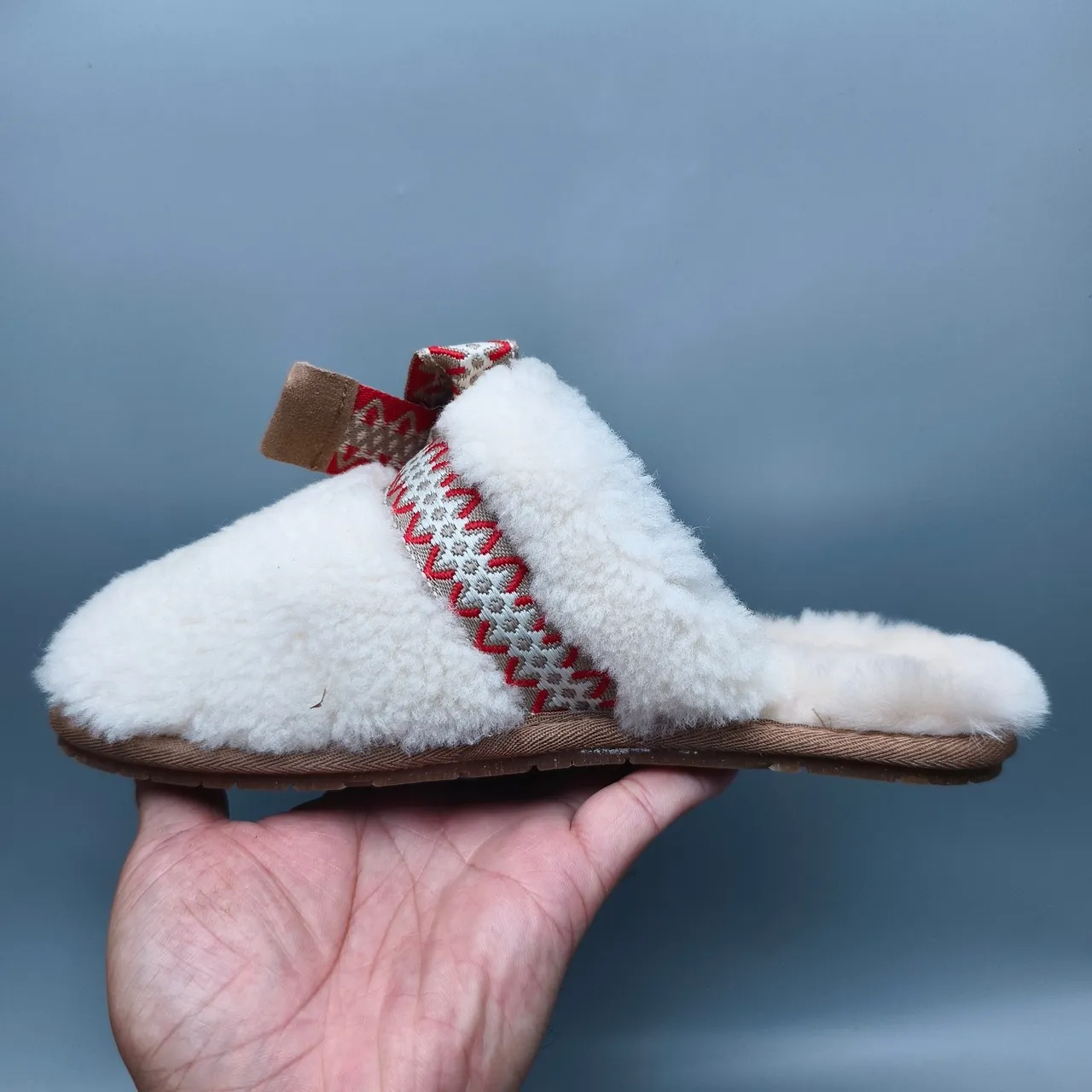 UGG Tasman Woven Strap Bow Slipper 7