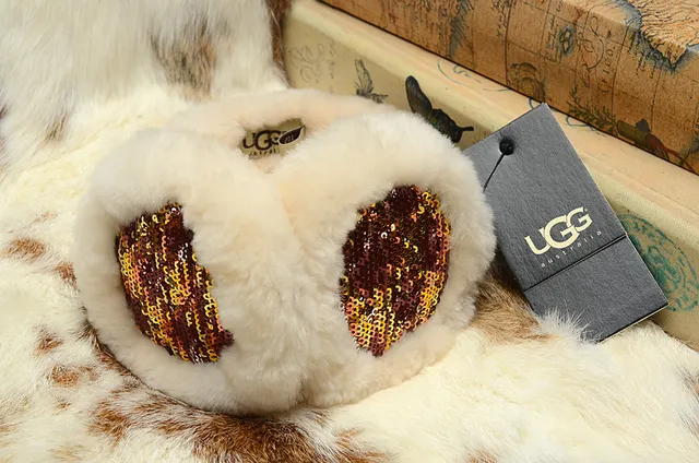 UGG White Multicolor Round Shearling-Trimmed Handbag 9