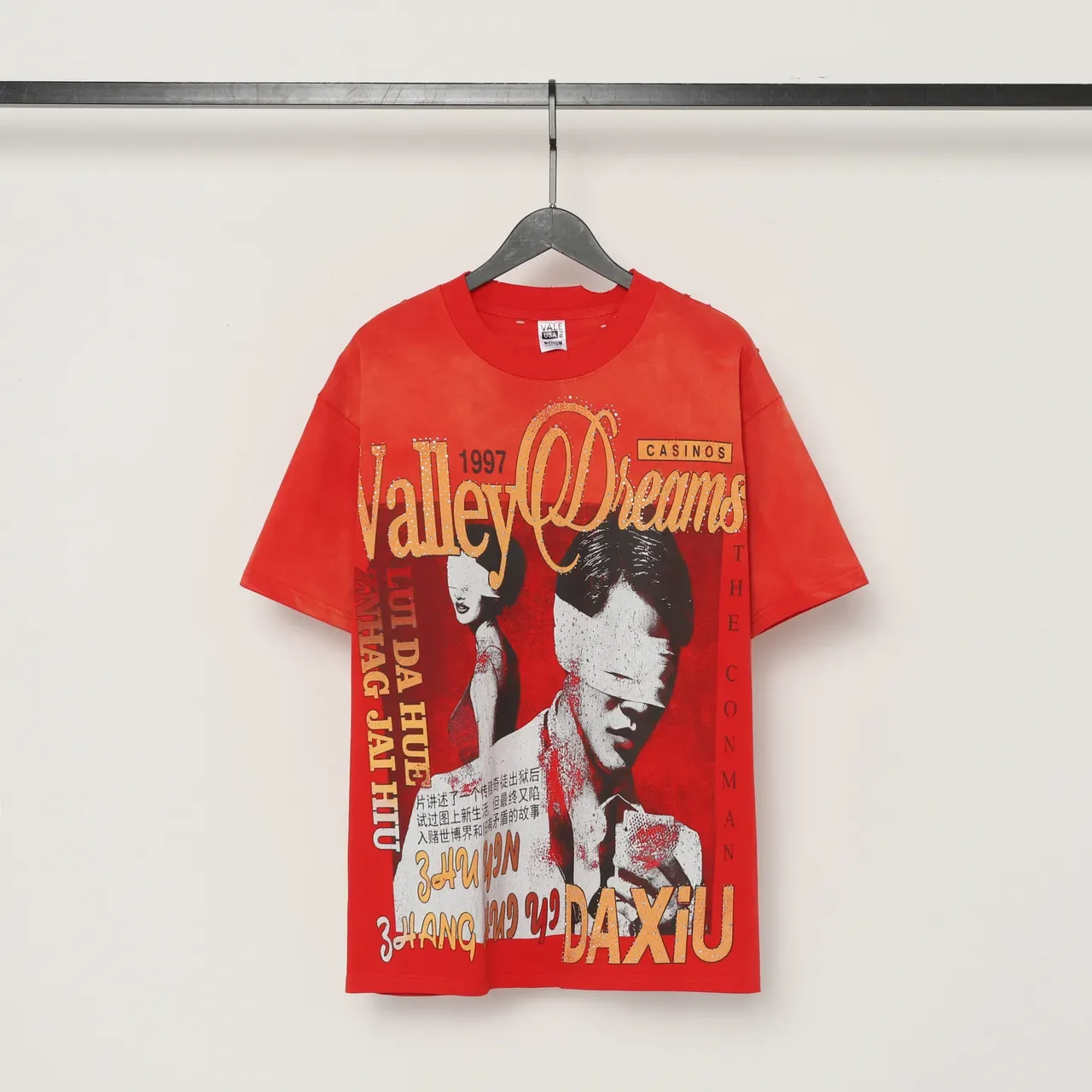 Camiseta oversized vermelha com estampa gráfica Vale Forever 2