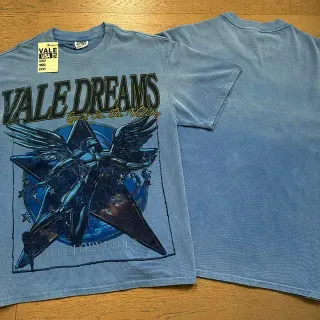 Vale Forever Vale Dreams 水洗蓝印花T恤