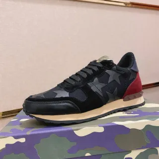 Valentino Garavani Rockstud Runner Black Red Beige Lifestyle Sneakers