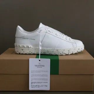 Valentino Zapatos Lifestyle Blancos con Suela Speckled Abierta