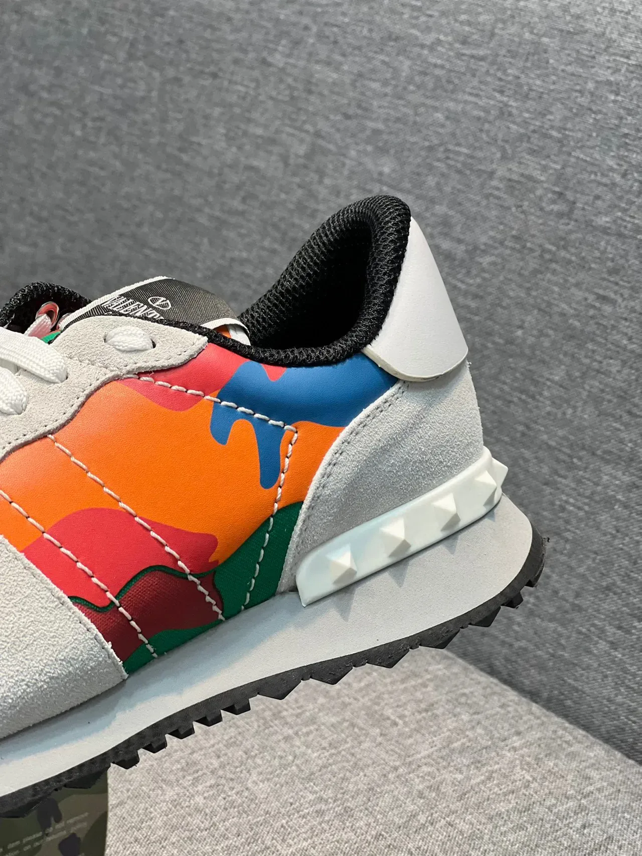 Valentino Rockstud Multicolor Camo Lifestyle Sneakers 9