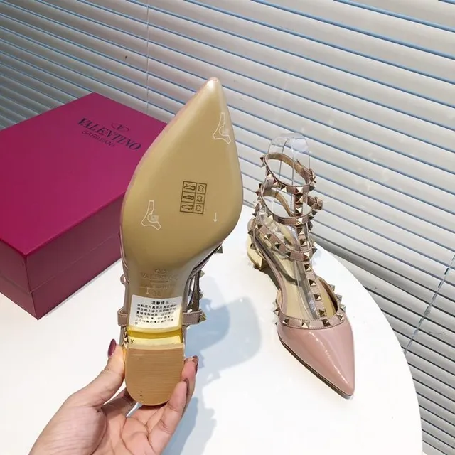 Valentino Rockstud Nude Patent Leather Studded Pumps 2