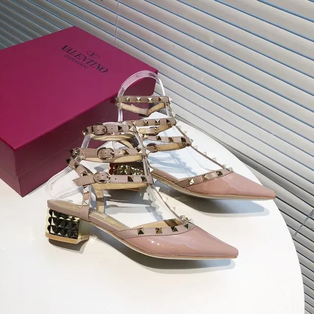 Valentino Rockstud Nude Patent Leather Studded Pumps 3