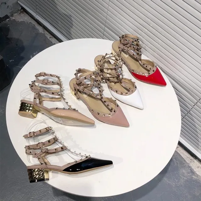 Valentino Rockstud Nude Patent Leather Studded Pumps 4