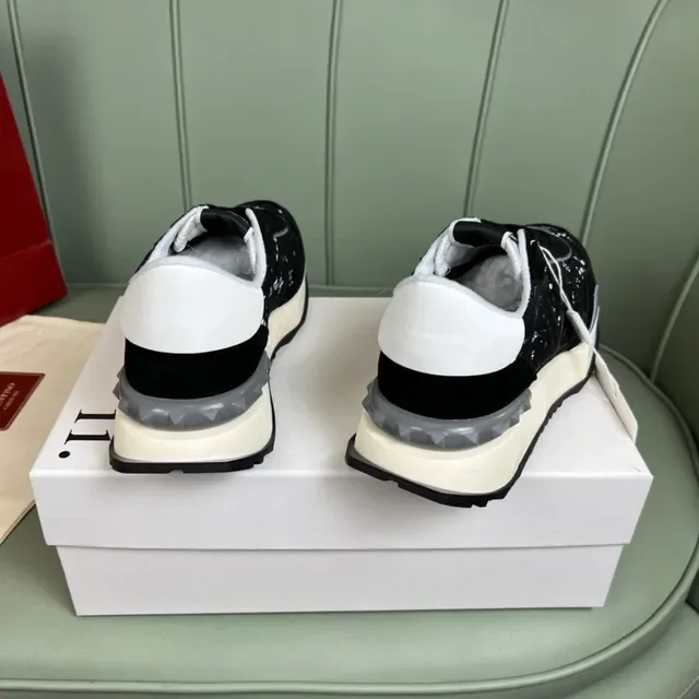 Valentino Runner أحذية رياضية أسود Lace-Panel VLOGO نمط الحياة 3