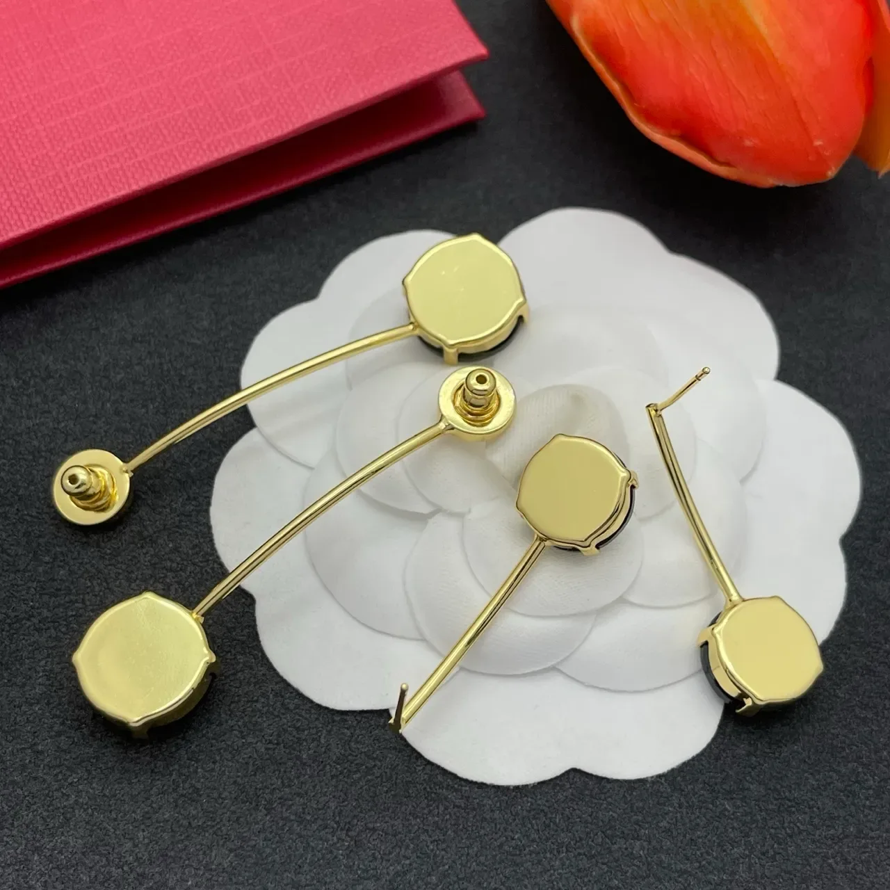Valentino VLOGO Double-Stone Drop Earrings 3