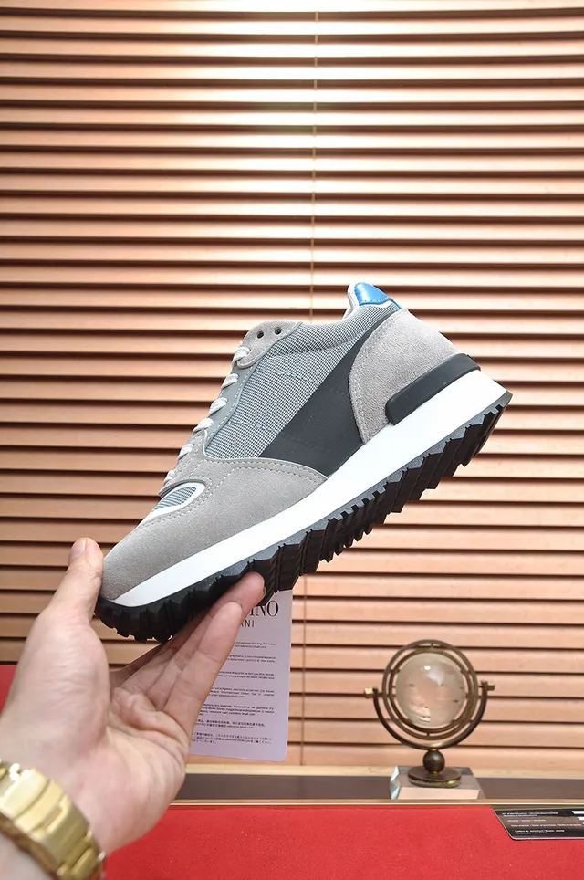 Valentino VLogo Sneaker Gris Marine Blanc Lifestyle Sneakers 5