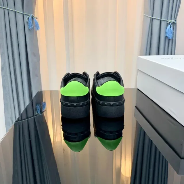 Valentino VLTN Noir et Vert Néon Sneakers Lifestyle 6