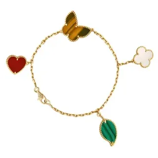 Van Cleef & Arpels জাদুকরী আলহামব্রা চারচার্ম সোনার ব্রেসলেট