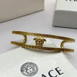 Versace Greca Medusa Pulsera Doble Barra Oro