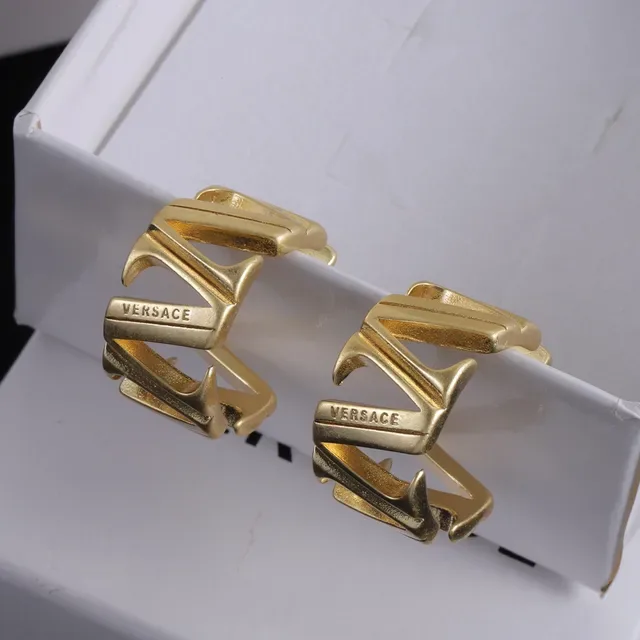 Versace Greca Odissea Aros Esculturados Dourados 3