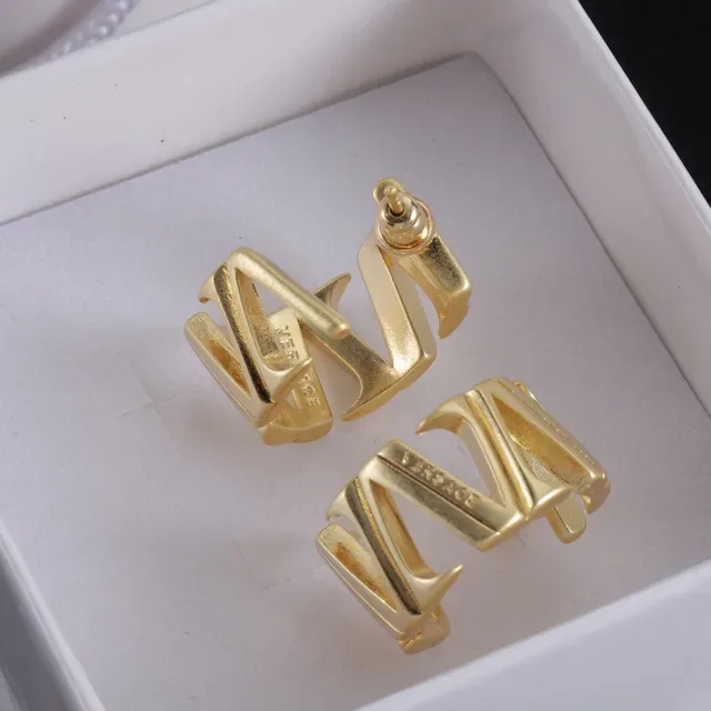 Versace Greca Odissea Aros Esculturados Dourados 6