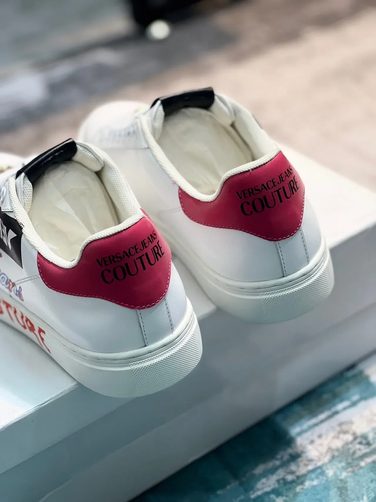 Versace Jeans Couture Graphic Leather Lifestyle Sneakers 2