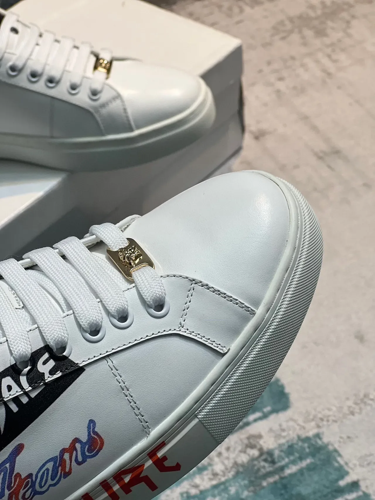 Versace Jeans Couture Graphic Leather Lifestyle Sneakers 3