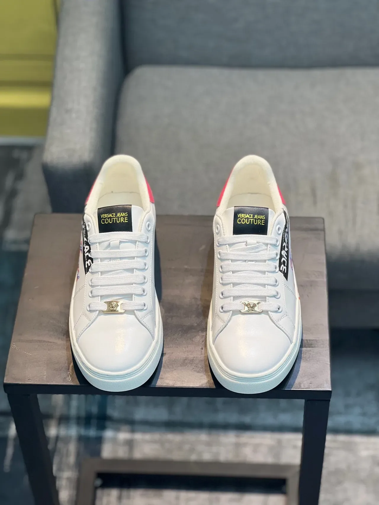 Versace Jeans Couture Graphic Leather Lifestyle Sneakers 5