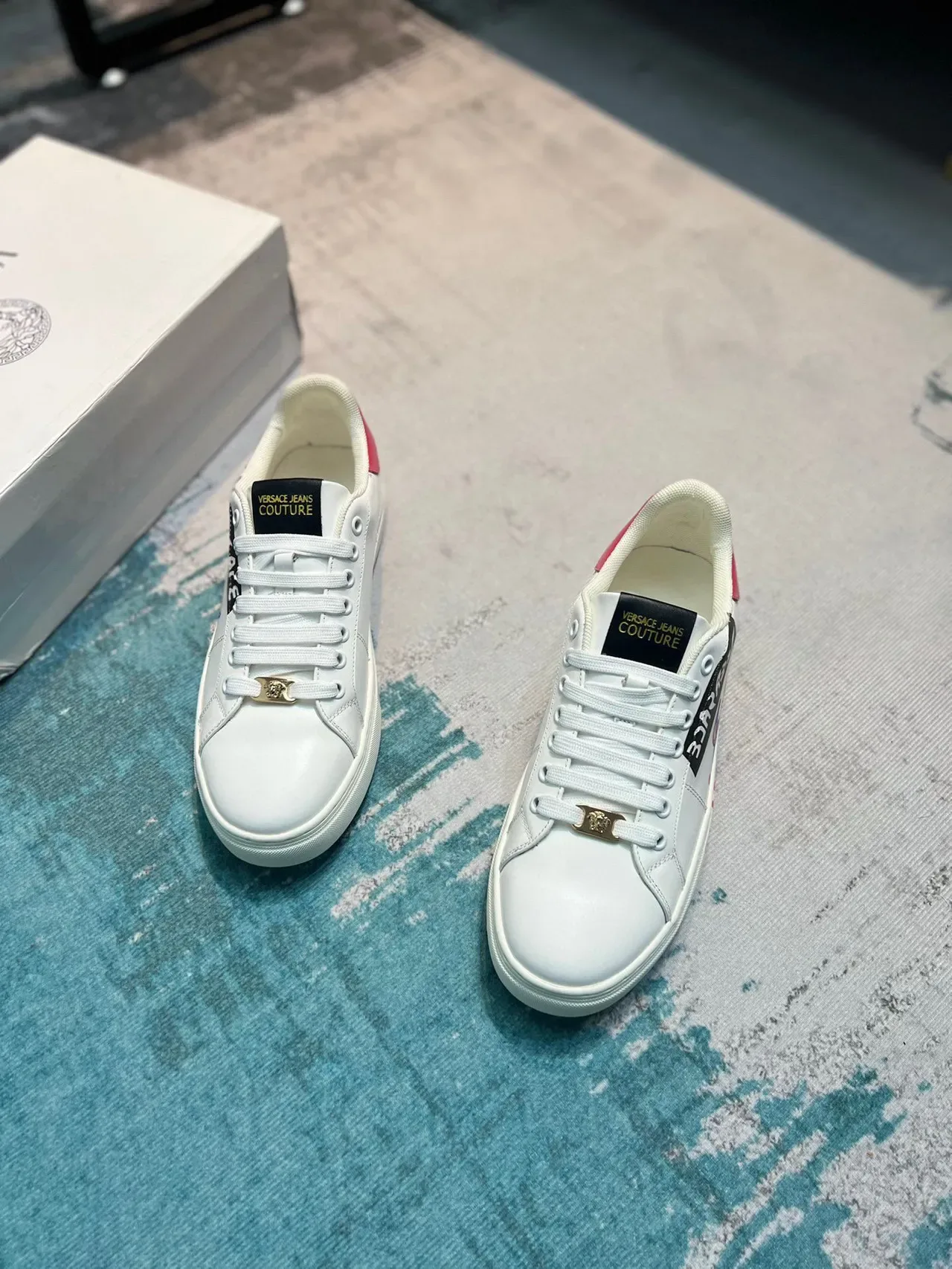 Versace Jeans Couture Graphic Leather Lifestyle Sneakers 6