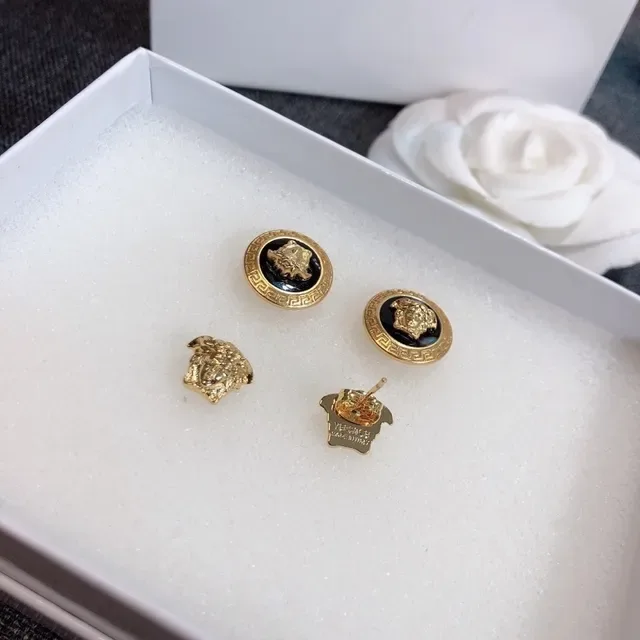 Versace Medusa Icon و Medusa Head أقراط تيوب 4