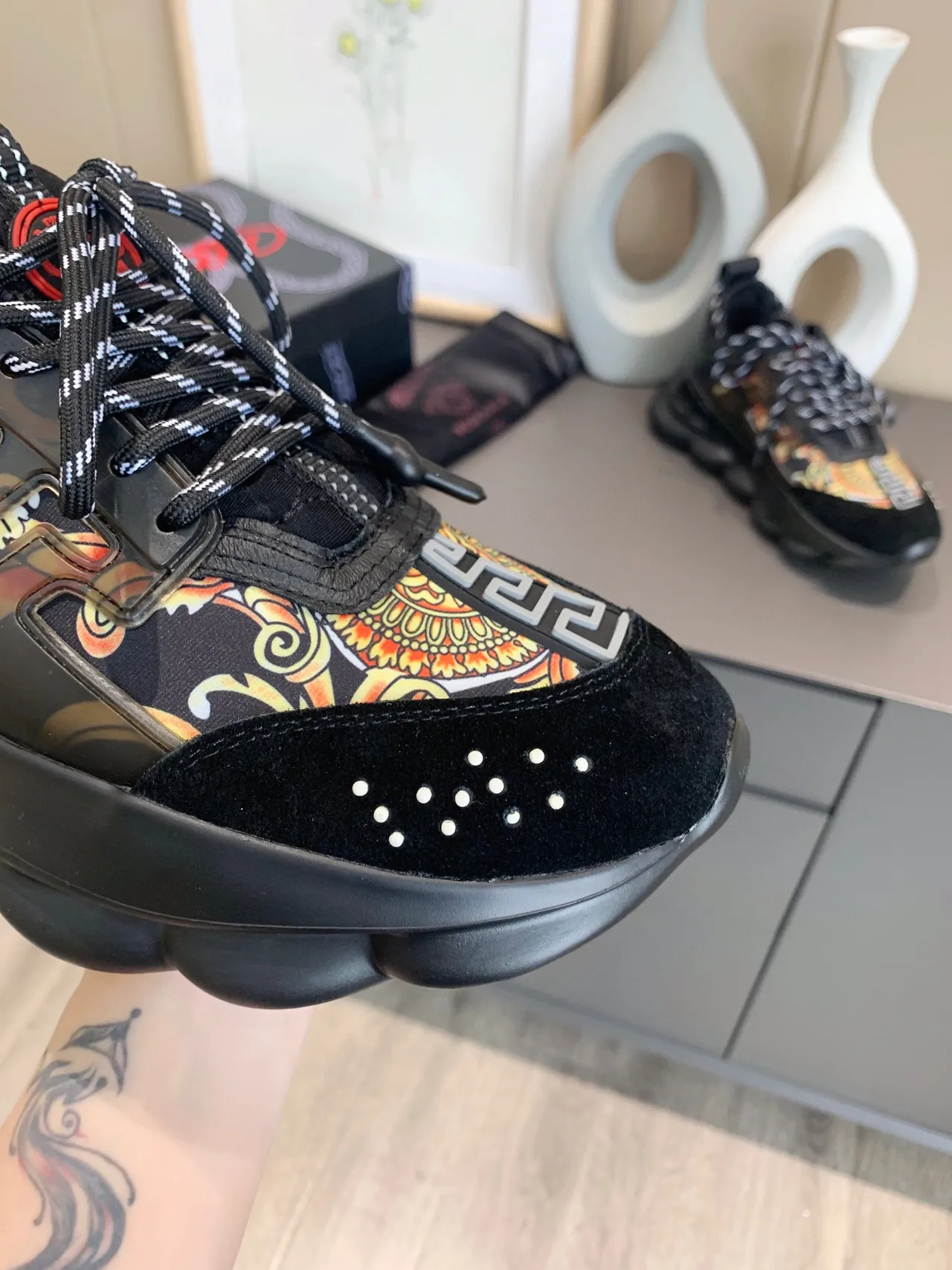 Versace Odissea Multicolor Ornamental Chunky Sneakers 3