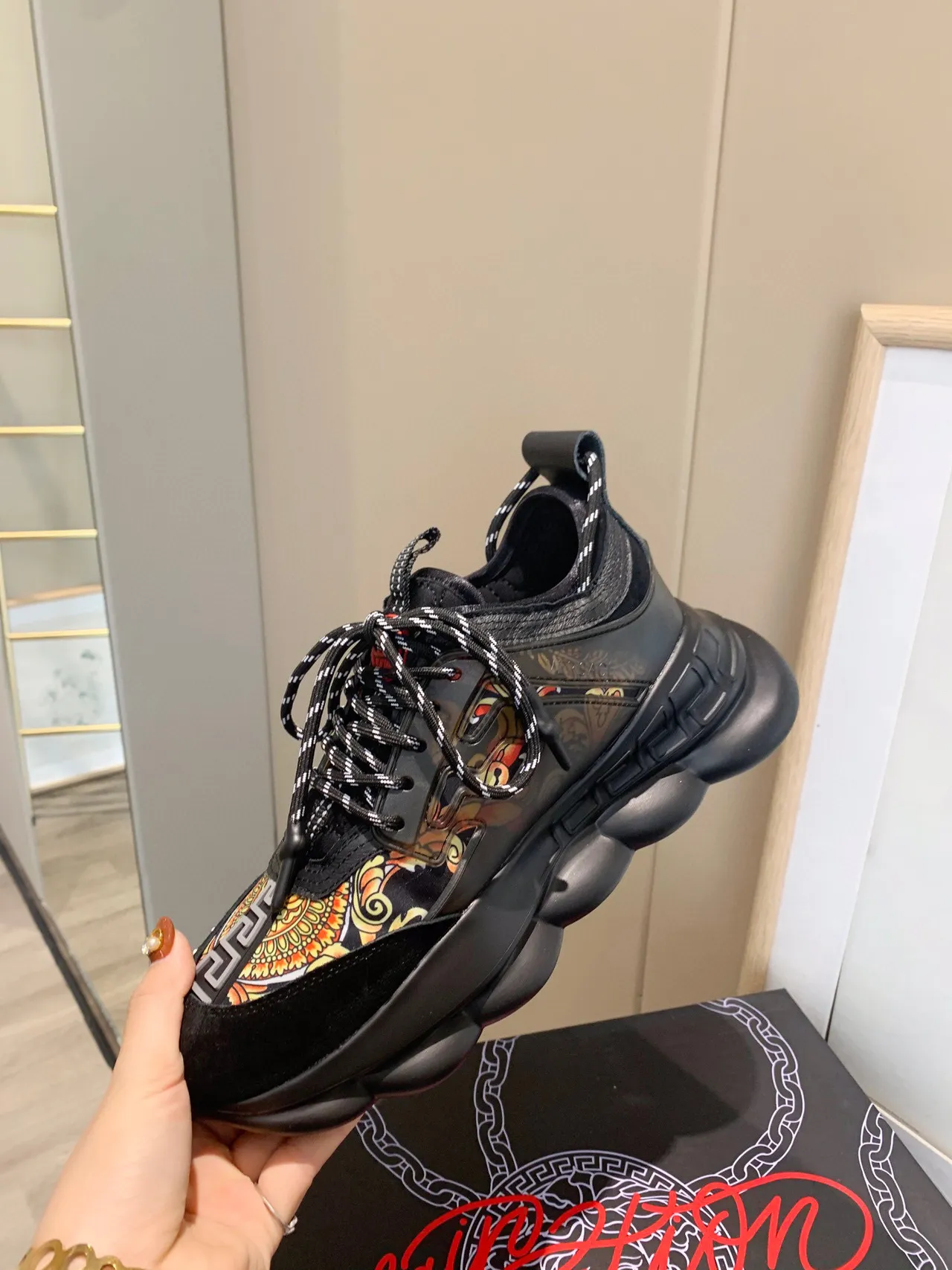 Versace Odissea Multicolor Ornamental Chunky Sneakers 6