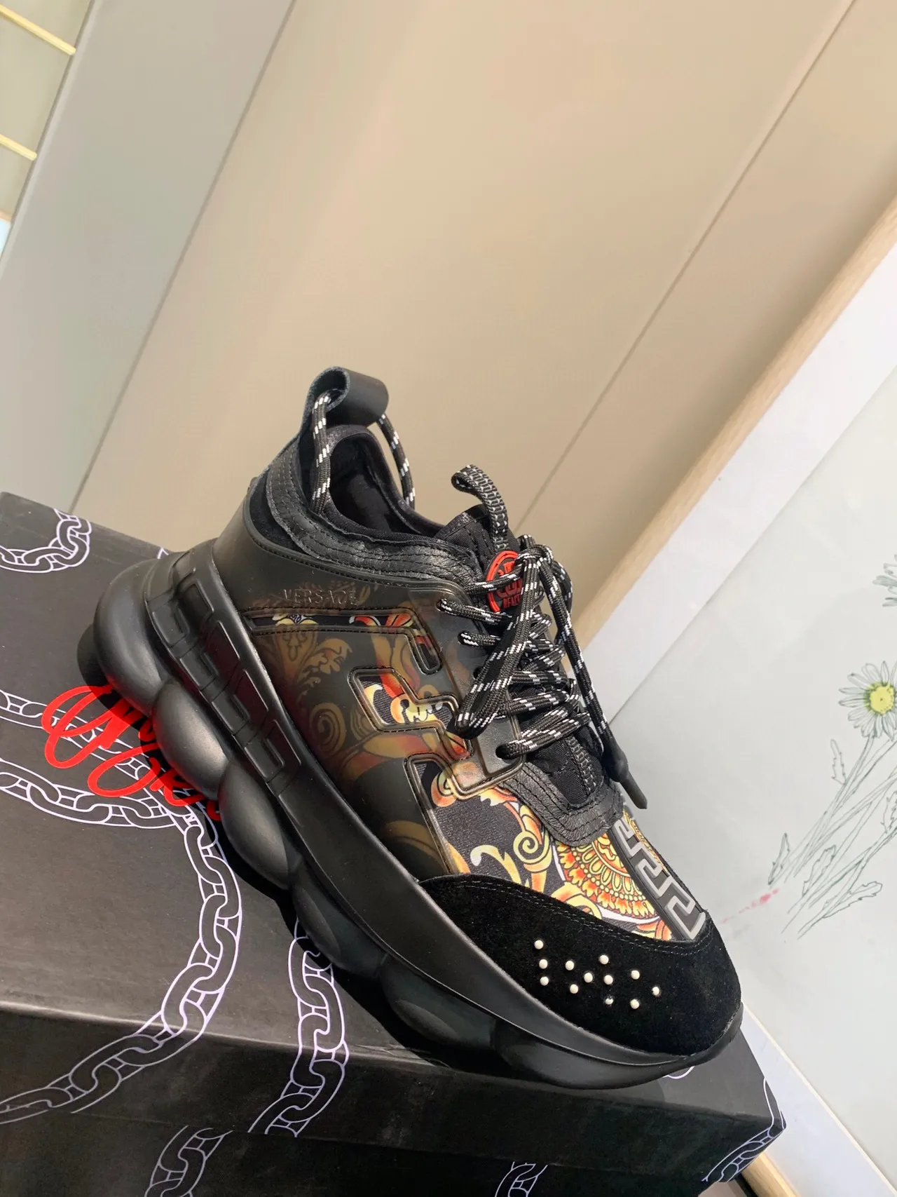 Versace Odissea Multicolor Ornamental Chunky Sneakers 8