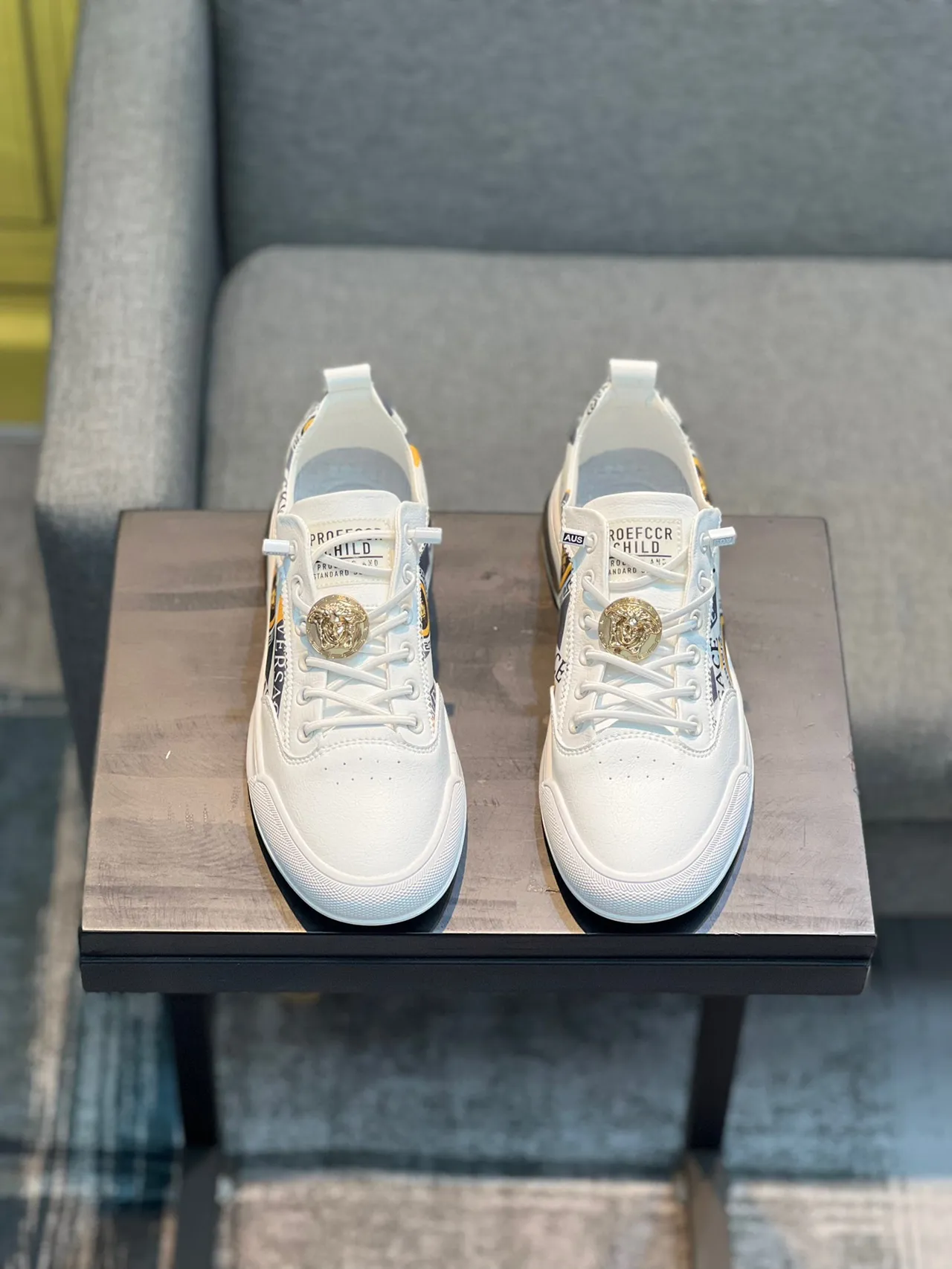 Versace Odissea White Greca Pattern Lifestyle Sneakers 6