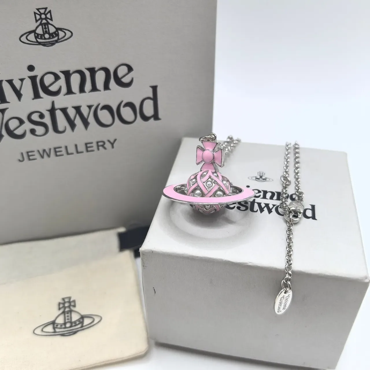 Vivienne Westwood Classic Orb Enamel Pendant Necklace 2