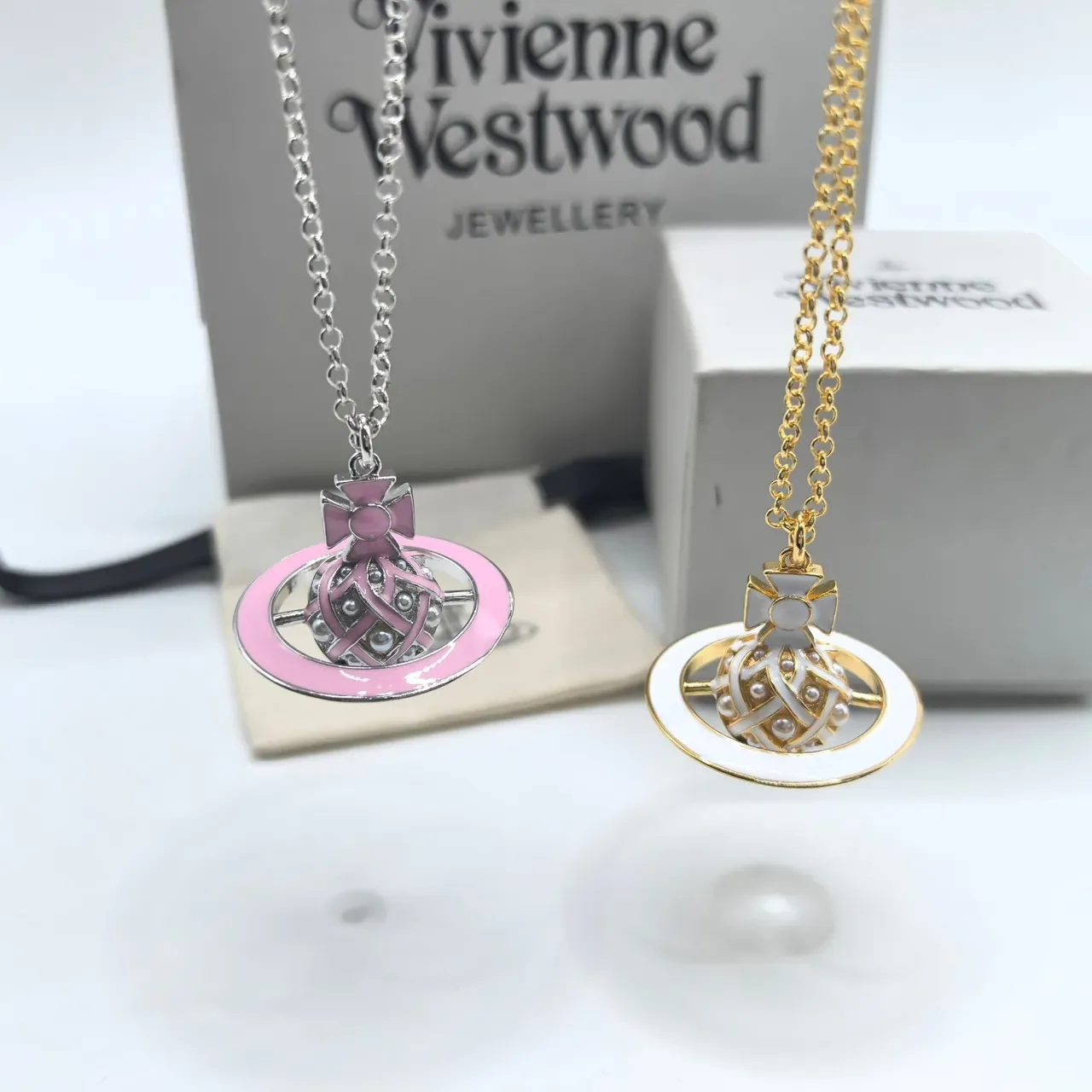 Vivienne Westwood Classic Orb Enamel Pendant Necklace 6