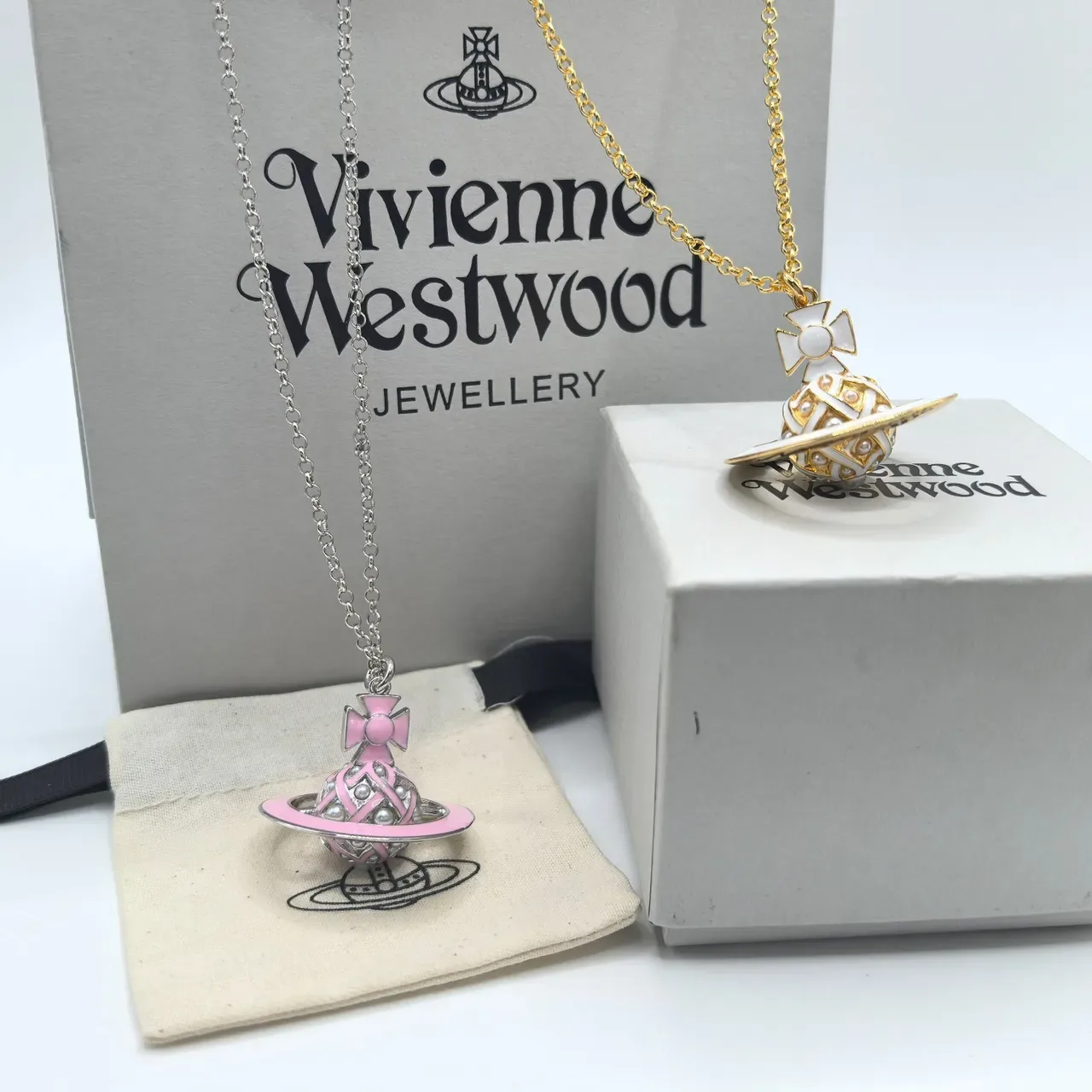 Vivienne Westwood Classic Orb Enamel Pendant Necklace 7