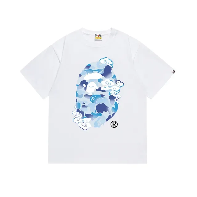 A Bathing Ape ABC Camo Cloud Motif Black T-Shirt 7