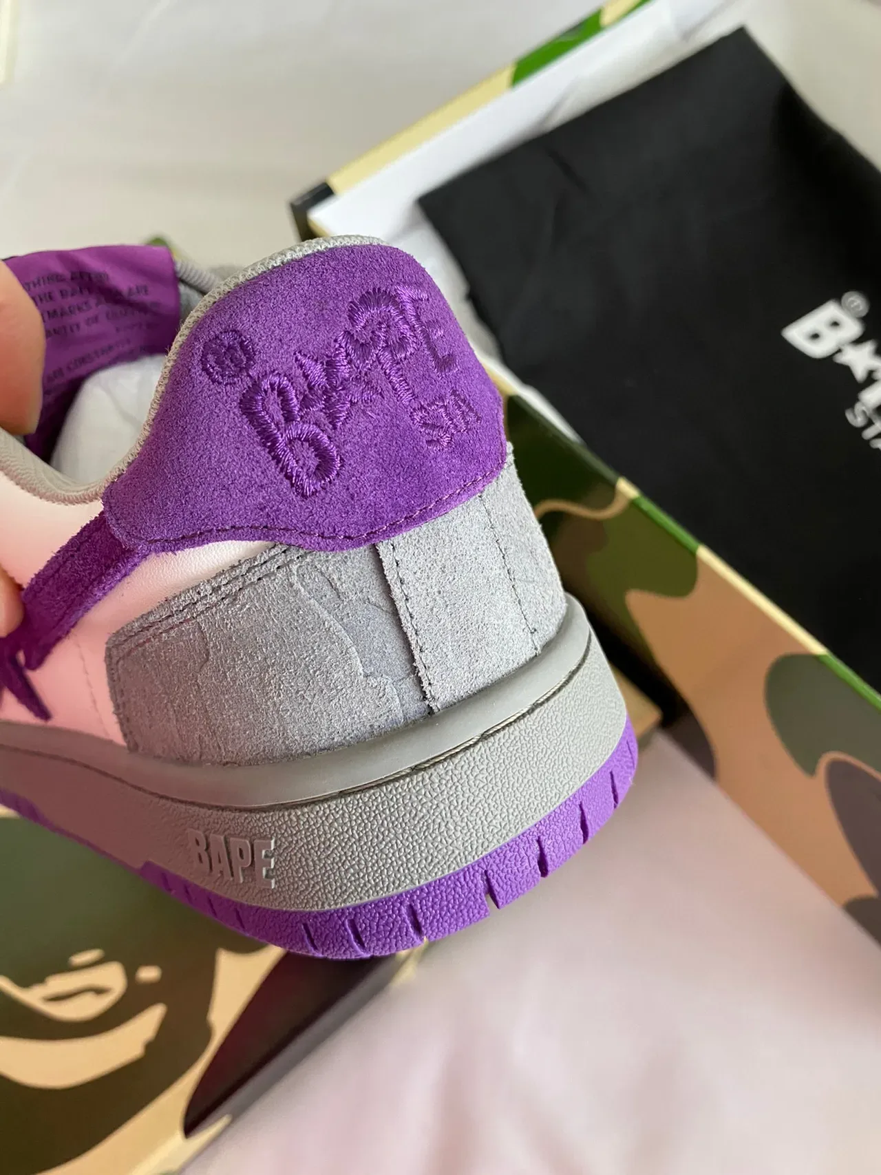A Bathing Ape BAPE STA Purple Star tênis lifestyle 3