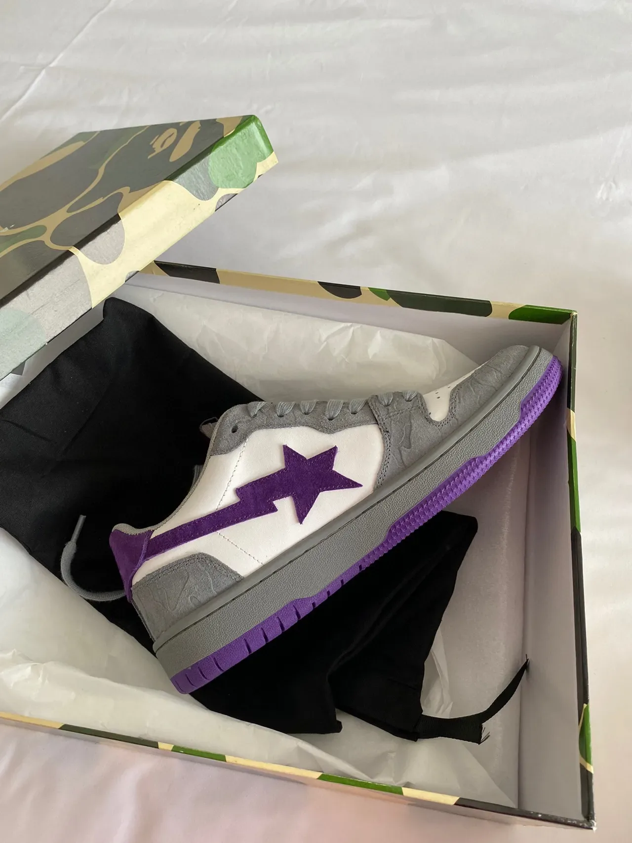 A Bathing Ape BAPE STA Purple Star tênis lifestyle 4