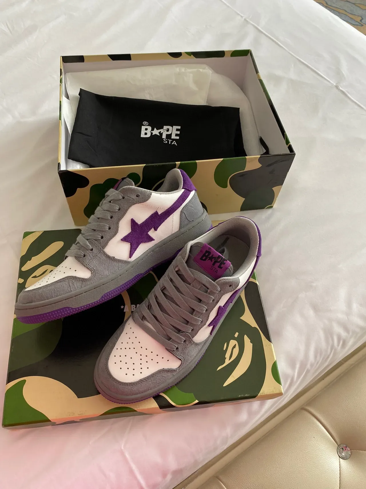 A Bathing Ape BAPE STA Purple Star tênis lifestyle 6