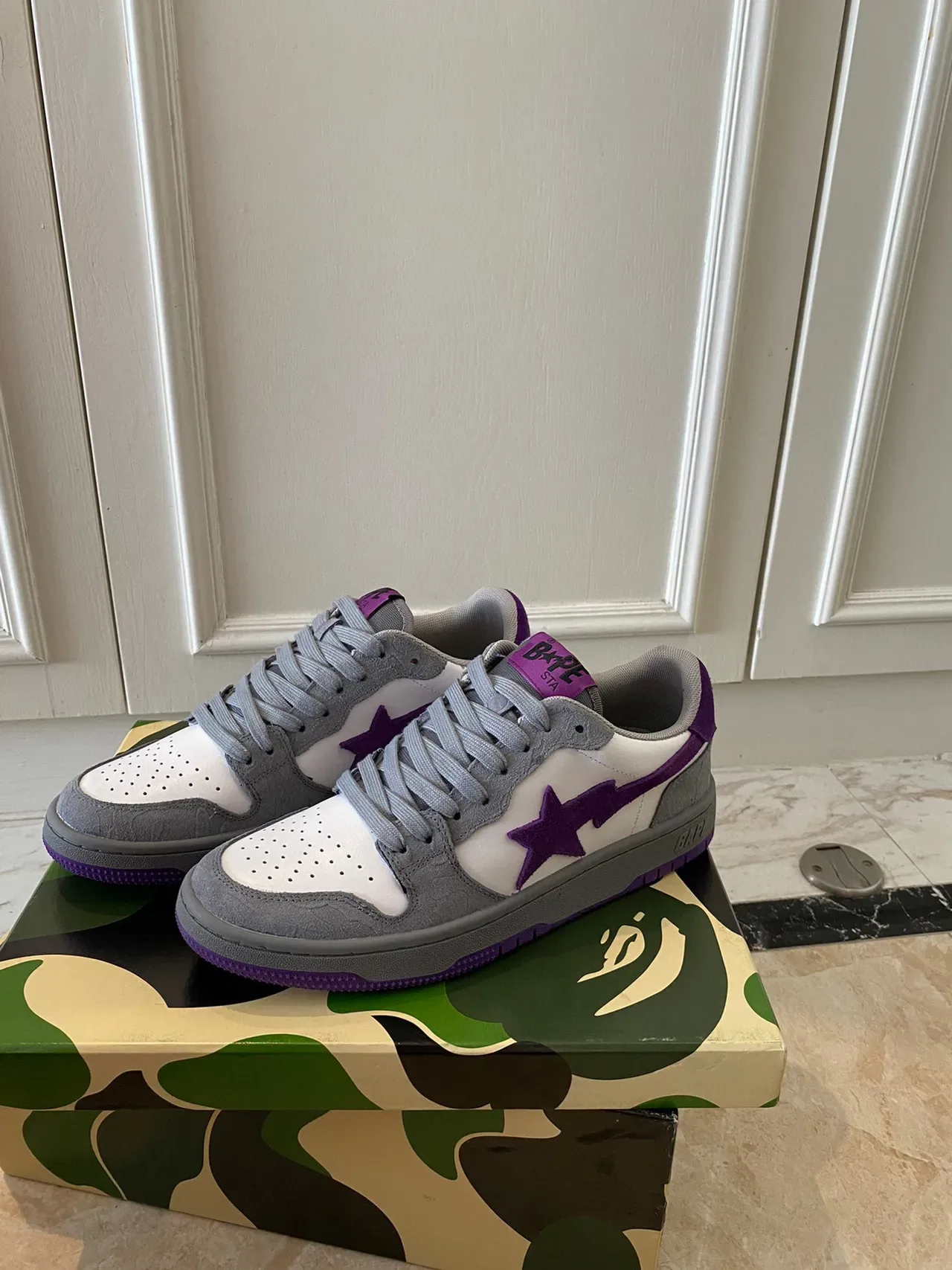 A Bathing Ape BAPE STA Purple Star tênis lifestyle 9