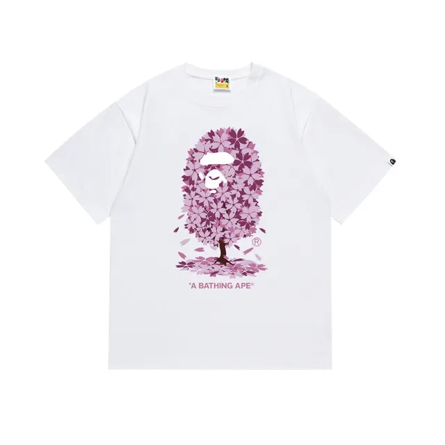 A Bathing Ape Cherry Blossom Ape Graphic Black T-Shirt 7