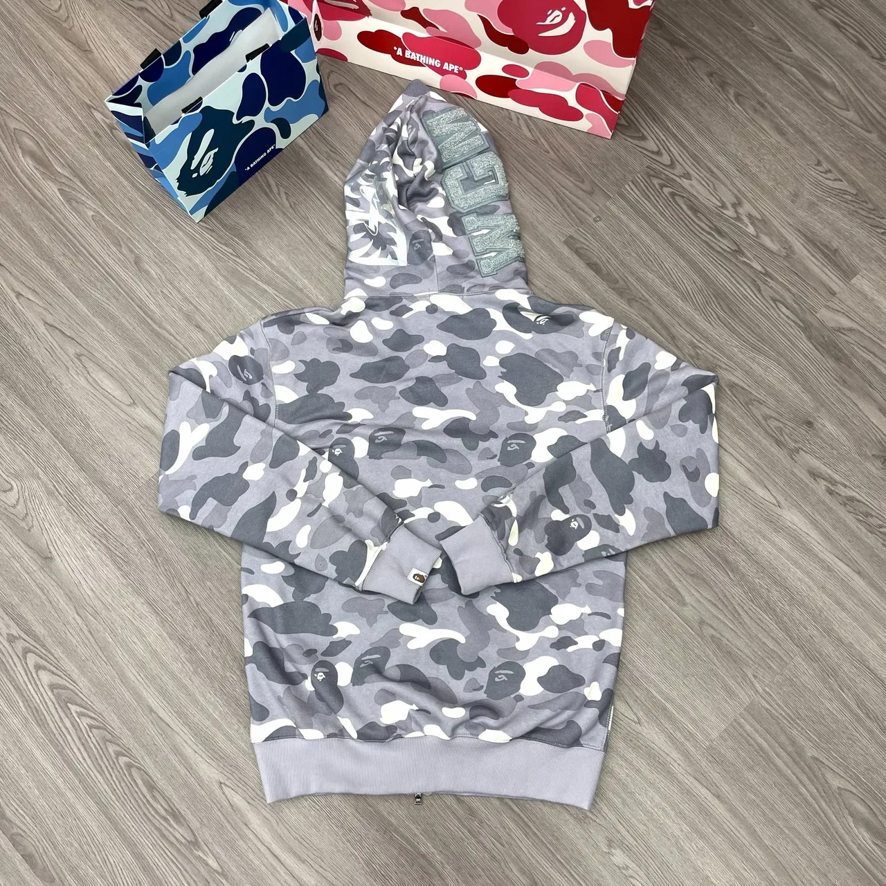 A Bathing Ape Shark Black White Full-Zip Hood Hoodie 4