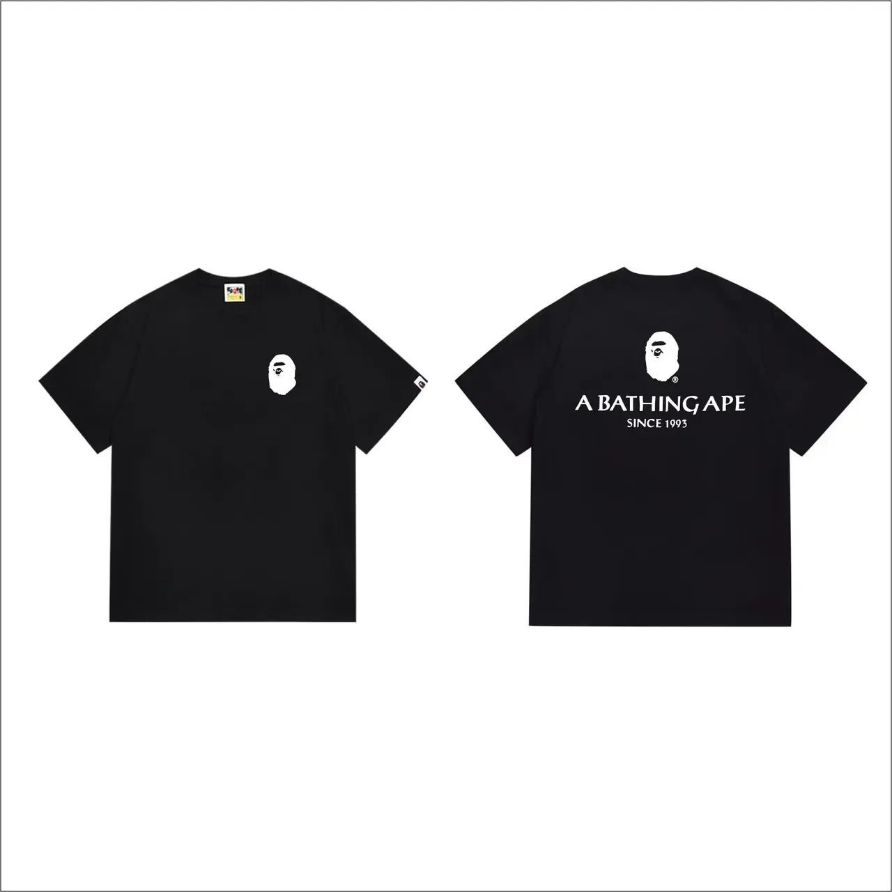 A Bathing Ape Since 1993 Graphic Back Print Black T-Shirt 4