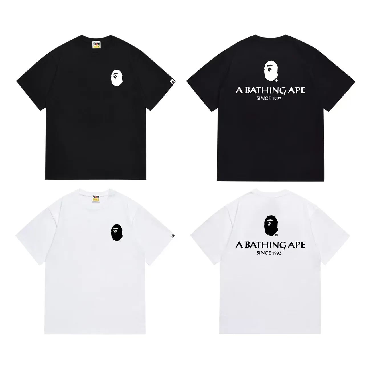A Bathing Ape Since 1993 Graphic Back Print Black T-Shirt 6