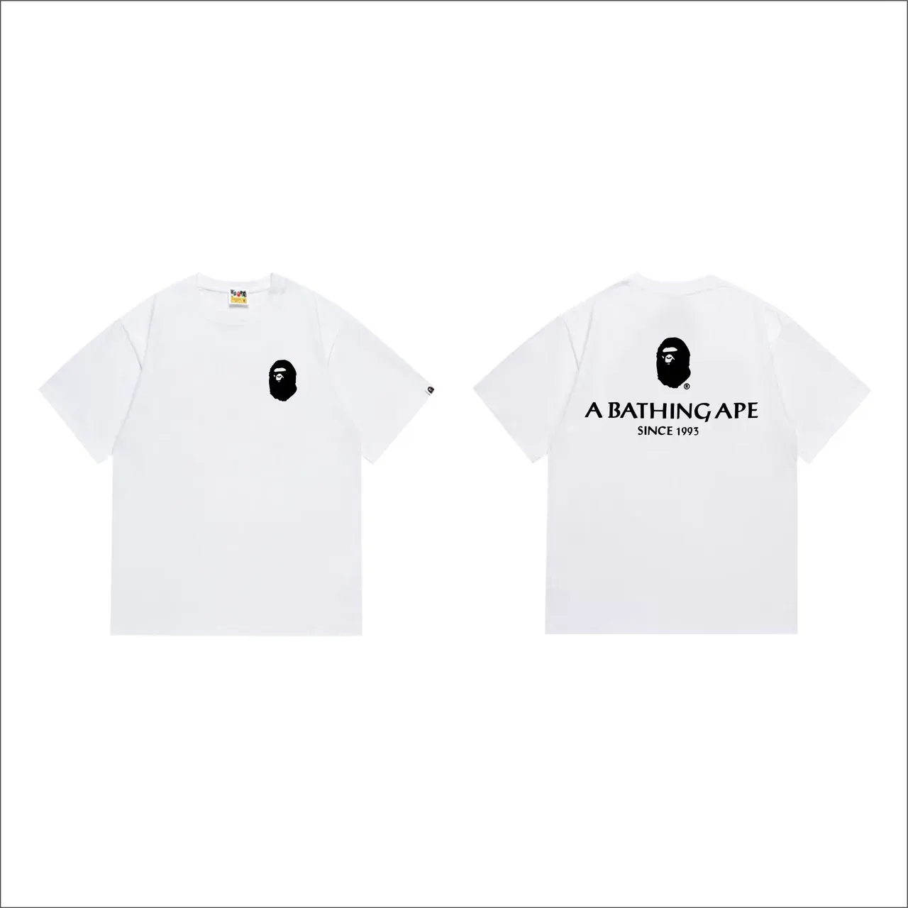 A Bathing Ape Since 1993 Graphic Back Print Black T-Shirt 7