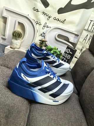 Adidas Adios Endurance Lightstrike Pro White Blue Running Shoes 9