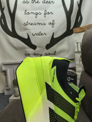 Adidas Adizero Dropset Lightstrike Pro Neon Green Tênis de corrida 3