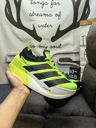 Adidas Adizero Dropset Lightstrike Pro Neon Green Tênis de corrida 5